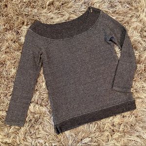 Ann Taylor LOFT Long Sleeve Zipper Accent Top